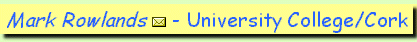 Mark Rowlands - University College/Cork